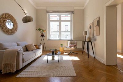 Exklusive 4-Zi-Altbauwohnung mit Garten, Einbauküche & Garage in Uerdingen