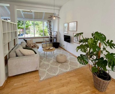 113 m² Wohnung + 63 m² Studio • Wintergarten • Dachterrasse • Garten • Zentrale, aber ruhige Lage