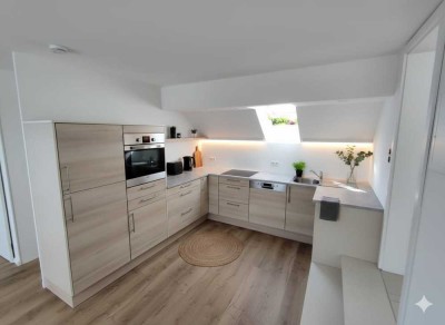 Moderne & stilvoll möblierte 2-Zimmer-Dachgeschosswohnung mit Klimaanlage in Kürn (Bernhardswald)