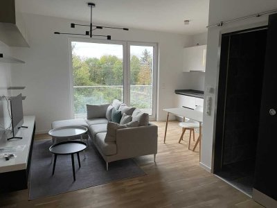 Möbilierte Neubau-Wohnung direkt an der S-Bahn in Nied