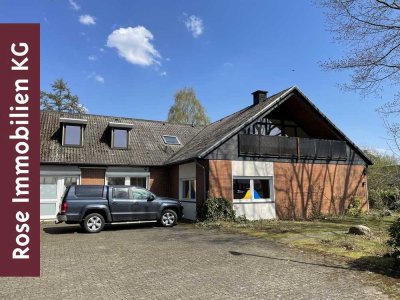 Büro/Praxisräume mit Betreiberwohnung sowie Einfamilienhaus zu verkaufen oder zu vermieten.