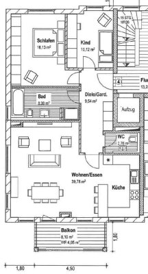 Neuwertige 3-Zimmer-Whg in toller Qualität, ruhig, sehr hell, Fußbodenhzg., TG-Stellplatz