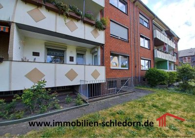 Erdgeschoss-Eigentumswohnung mit 3 Zimmern, Balkon und Garage in Oberhausen Schwarze Heide