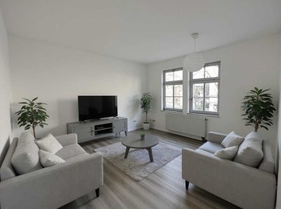 3,5-Zimmer-Wohnung + Einbauküche + Keller + Carport-Stellplatz