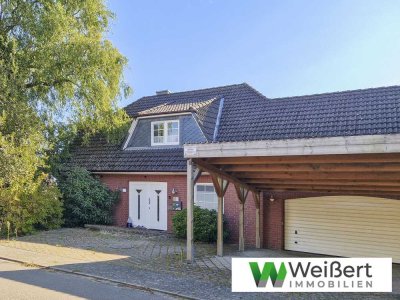 Ruhig, geräumig, familiengerecht 
– Einfamilienhaus mit 162m² Wohnfläche, Vollkeller, Doppelgarage