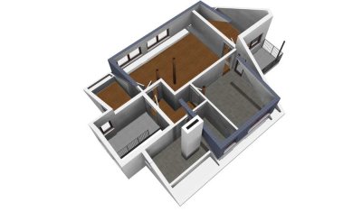 Erstbezug nach Sanierung mit Balkon: 2-Zimmer-Dachgeschosswohnung