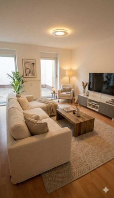 Available immediately: Bright 2-room apartment with large terrace and brand new kitchen near BTU