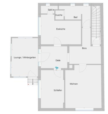 2,5-Zimmer-Erdgeschosswohnung mit EBK, Wintergarten und Terrasse