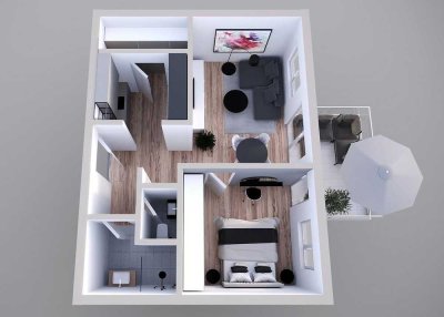 2-Zi. Neubauwohnung in Rheinsheim