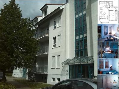 Gepflegte Wohnung mit zwei Zimmern und Balkon in Bruchsal