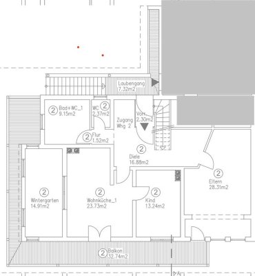 Helle 3-Zimmer-Wohnung mit XXL-Balkon und separatem Zugang in Bruckmühl-Götting