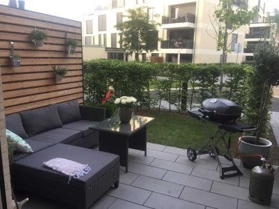 Stilvolle 2-Zimmer-Neubauwohnung mit Terrasse & Garten – Zentrale Oase in Braunsfeld