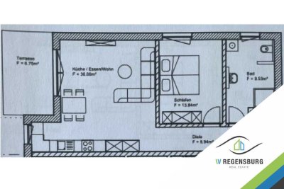 Erstbezug- 2-Zi-Erdgeschoßwohnung mit Küche und Gartenanteil