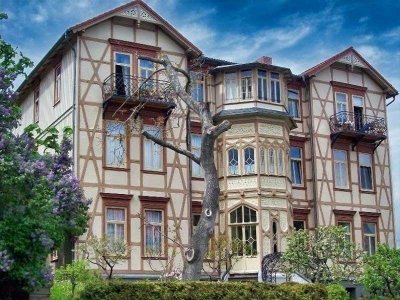 Villenetage mit Designkamin, Panoramablick und überhohen Decken !