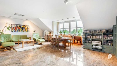 Hochwertige Dachgeschosswohnung mit Dachboden und Doppelgarage (optional) in Top Lage