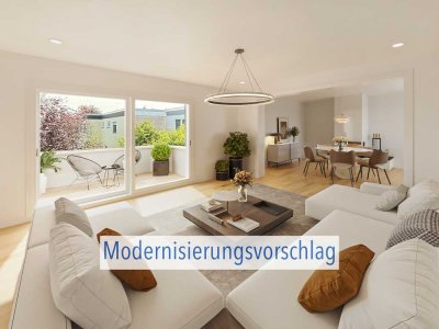 Haarzopfer Bestlage - Toll geschnittene Wohnung mit Kamin und großem Potenzial