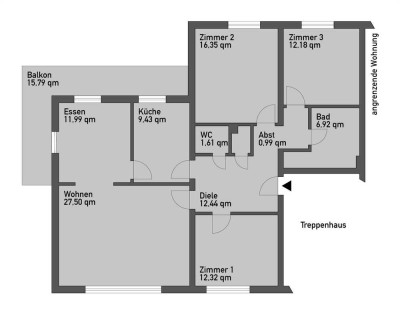 Geschmackvolle, gepflegte 5-Zimmer-Erdgeschosswohnung mit Balkon und EBK in Eitelborn