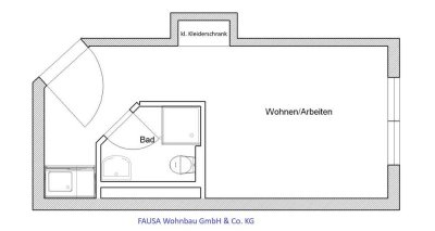 FÜR STUDENTEN: Apartment im EG, ab 01.02.2026