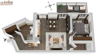 TOP-Lage Neubau Erdgeschoss Mietwohnung