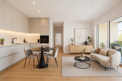 PROVISIONSFREI | Toplage zwischen Bahnhof und Innenstadt | Wunderschöne 3-Zimmer-Wohnung mit Privatsphäre | Grünblick, Loggia | Tiefgarage