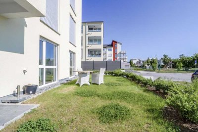 Lichtdurchflutetes Wohnglück mit Garten: Moderne 3,5-Zimmer-Wohnung im Erdgeschoss