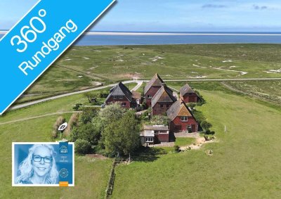 FREI // SCHWALBENHOF Ipkenswarft // Glasfaser // freier Nordseeblick // Hallig Hooge