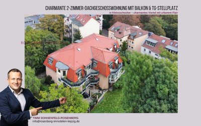 Idyllische Lage - Möblierte 2-Zimmer- Dachgeschosswohnung mit Balkon - Stellplatz - Internet inkl.
