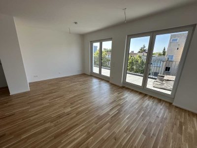 Neubau - Modernes 2-Zimmer-Penthouse mit Nord- und Südbalkon, Einbauküche & Aufzug