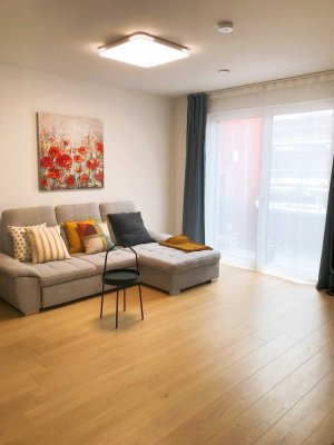(möbliert) neuwertige 2-Zimmer-Dachgeschosswohnung mit Balkon und EBK in Mannheim