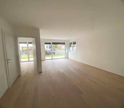 Erstbezug: 3-Zimmer-Wohnung mit Garten direkt am Lohbach