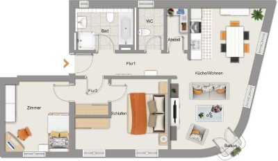 albero:) Altbauflair - modern und pfiffig geschnitten