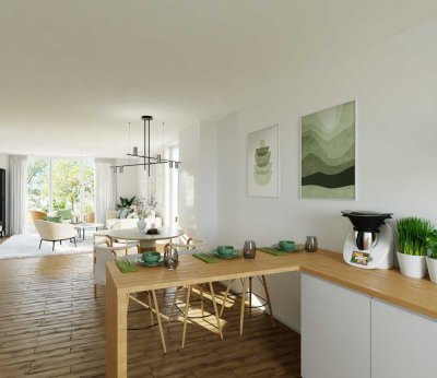 Moderne 2-Zimmer-Neubauwohnung mit offenem Wohnkonzept mit 54 m² Wohnfläche