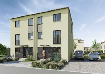 Schlüsselfertige Doppelhaushälfte mit Keller, inkl. zwei Stellplätze & Garten!