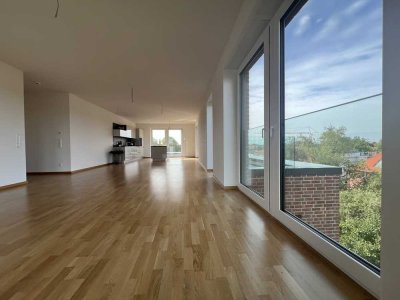 Einzigartige Penthouse-Wohnung mit Süd/West-Dachterrasse auf der Allerinsel + TG-Platz - Beste Lage!