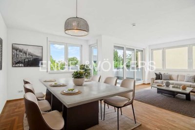 Traumhafte Drei-Zimmer-Wohnung mit Balkon und herrlichem Blick ins Grüne