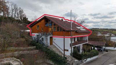 Tolle Penthousewohnung mit großem Garten und Pool