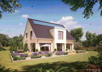 Traumgrundstück inklusive hochwertiger Villenplanung mit tollen Details und großer PV-Anlage