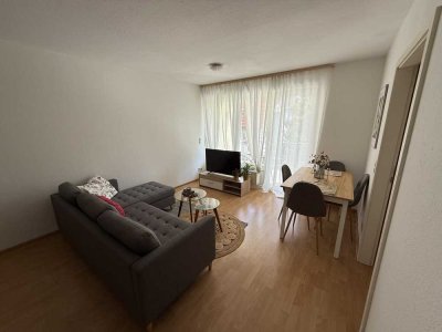 Geschmackvolle sanierte vollmöblierte 2-Zimmer-Wohnung mit EBK in Marbach am Neckar