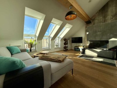 ++ Befristet auf 1 Jahr | Sanierte Loftwohnung mit Aufzug, Terrasse und hochwertiger Ausstattung ++