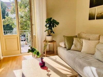 Wohnen mit Stil und Geschichte, zentral und dennoch herrlich ruhig, vollständig möbliert