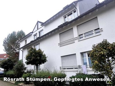 TOP SINGLE-APARTMENT: ca 20min vor KÖLN (S-Bahn-Halt nahebei) RÖSRATH-Stümpen!