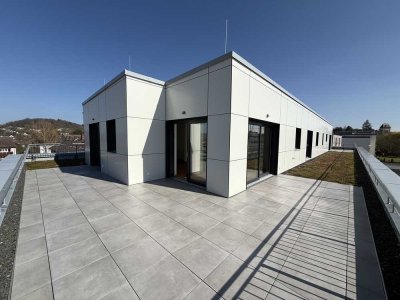 Helle Penthouse-Wohnung mit großer Dachterrasse und wunderschöner Aussicht