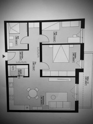 Erstbezug mit Balkon: Exklusive 3-Zimmer-Wohnung mit gehobener Innenausstattung in Bretten