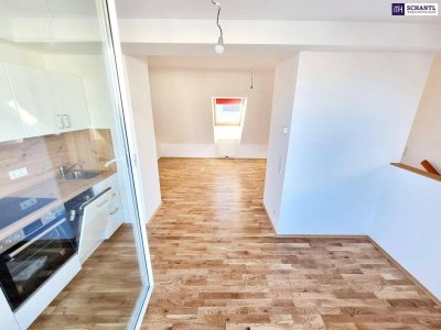 Summer Sale! Wo dein Leben Weitblick bekommt - Kompakte 2-Zimmer im Dachgeschoss mit Terrasse und Fernblick! Traumhaft saniertes Altbauhaus + Stylisches Stiegenhaus + Tolle Infrastruktur und Anbindung + Lebensqualität! Auch für Anleger interessant!