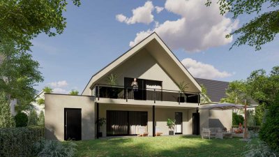 Moderne Erdgeschosswohnung mit überdachter Terrasse und Garten!