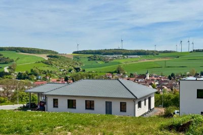 Moderner Bungalow mit unverbaubarem Blick, Neubau Energiesparhaus, Ausbaufähig, Einzigartige Lage