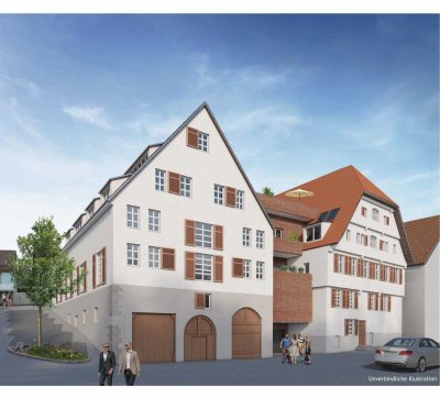 Einzigartige 1,5 -Zimmer-Wohnung im modernisierten Denkmal XIV