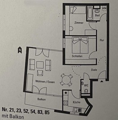 Helle 3-Zimmer-Wohnung mit Südbalkon und Tiefgaragenstellplatz – Komplette Renovierung!