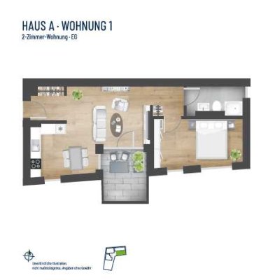 NUR MIT WOHNBERECHTIGUNGSSCHEIN! HN-OST - Exklusive 2-Zimmer-Neubauwohnung