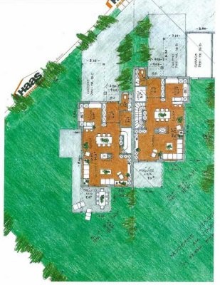 Moderne-Stadthäuser-Doppelhaus-Villen